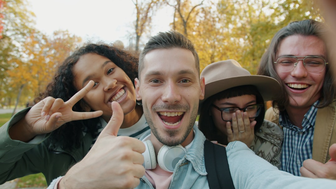 A participant joining a group community activity outdoors
